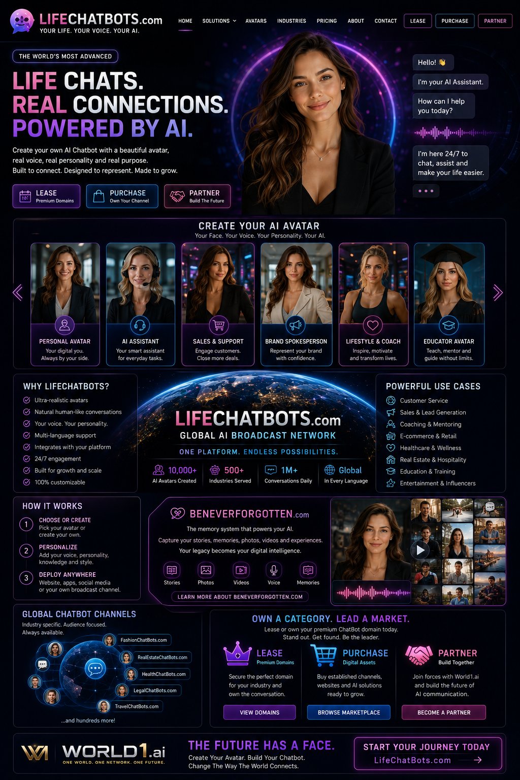 LifeChatBots.com – Life Chats. Real Connections. Powered by AI.